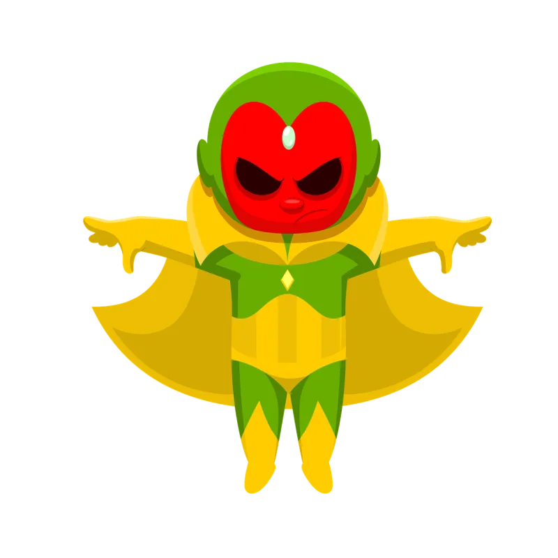 Vision Superhero Marvel Stickdatei – Kinder