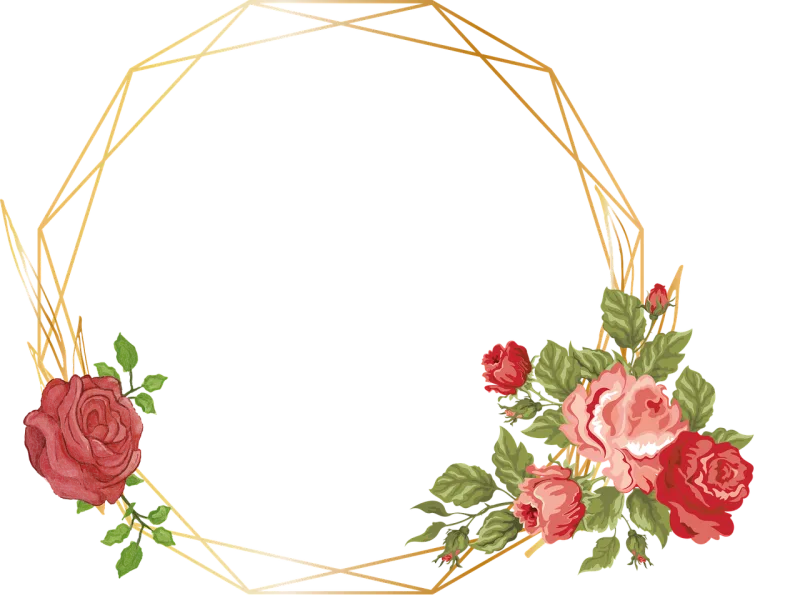 Frame Flowers Wreath Stickdatei – Weihnachten