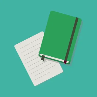 Notebook Paper Writing Stickdatei