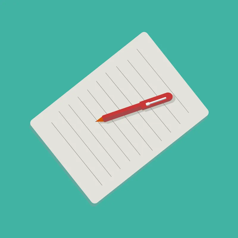 Pen Paper Note Stickdatei – Musik
