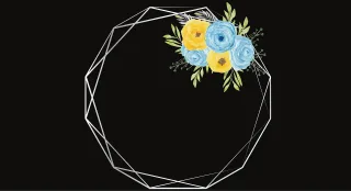 Flowers Frame Border Stickdatei