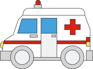 Ambulance Emergency Help Stickdatei