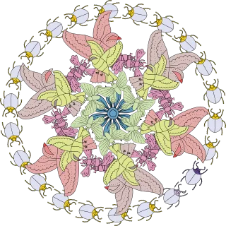 Mandala Colourful Circular pattern Stickdatei