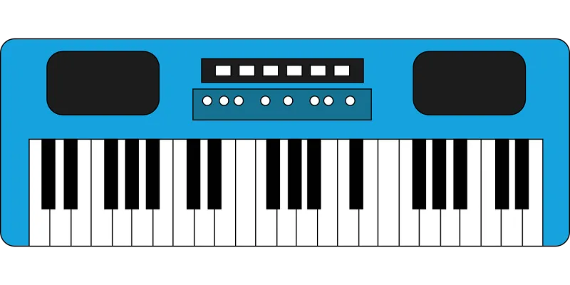 Keyboard Keys Piano Stickdatei – Musik