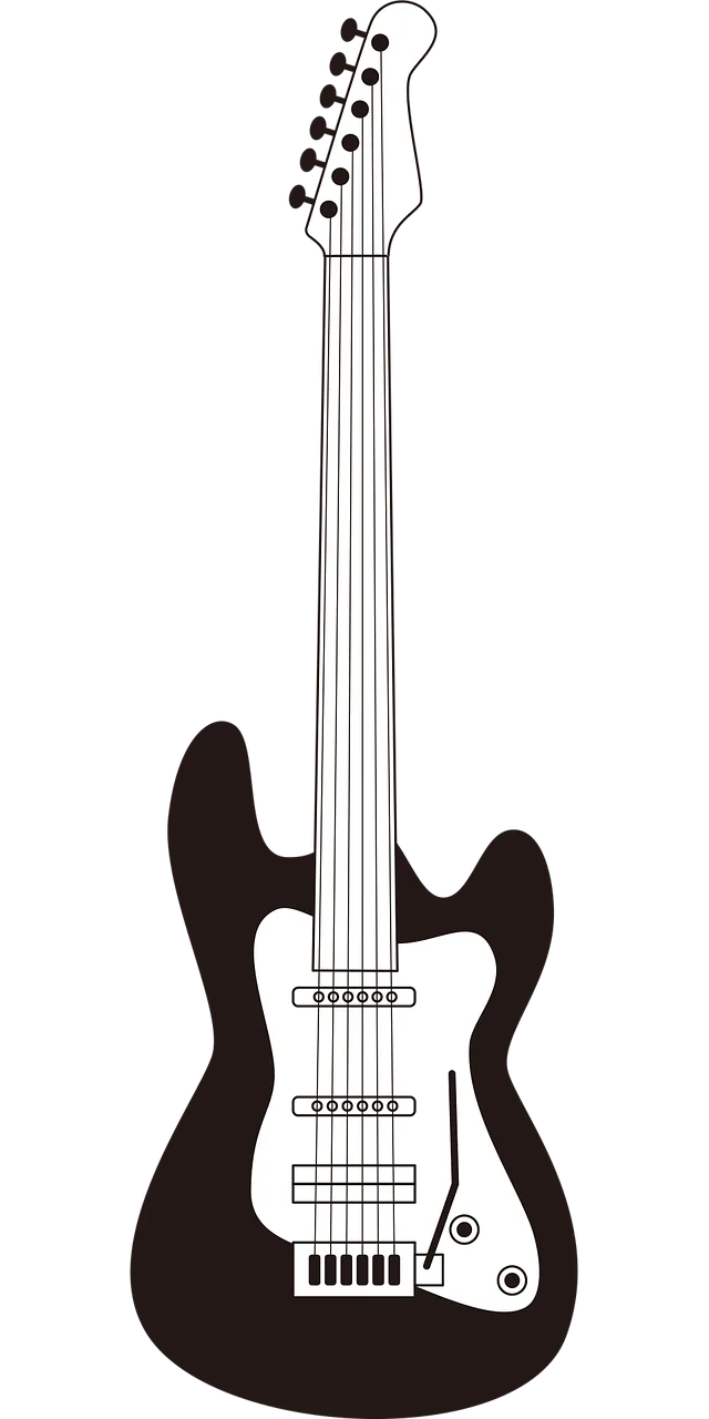 Electric guitar Guitar Musical instrument Stickdatei – Musik