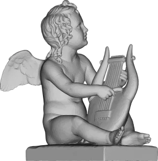 Cupid Statue 3d Stickdatei