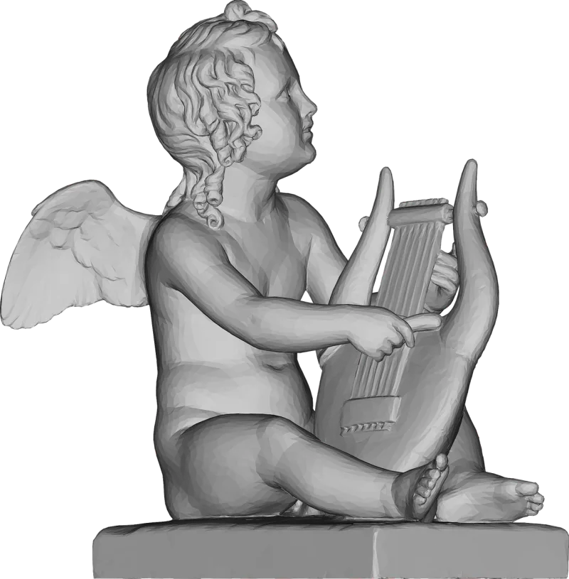 Cupid Statue 3d Stickdatei – Herzen & Liebe