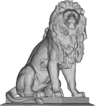 Lion Animal Statue Stickdatei