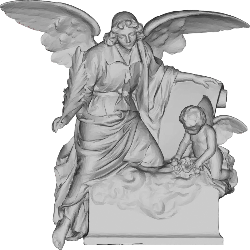 Angel Cherub Statue Stickdatei – Weihnachten
