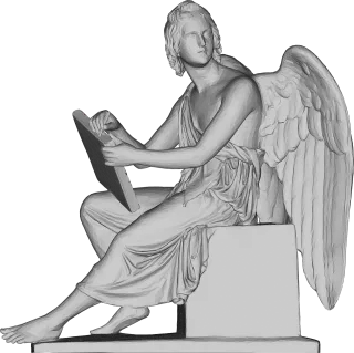Angel Cherub Statue Stickdatei