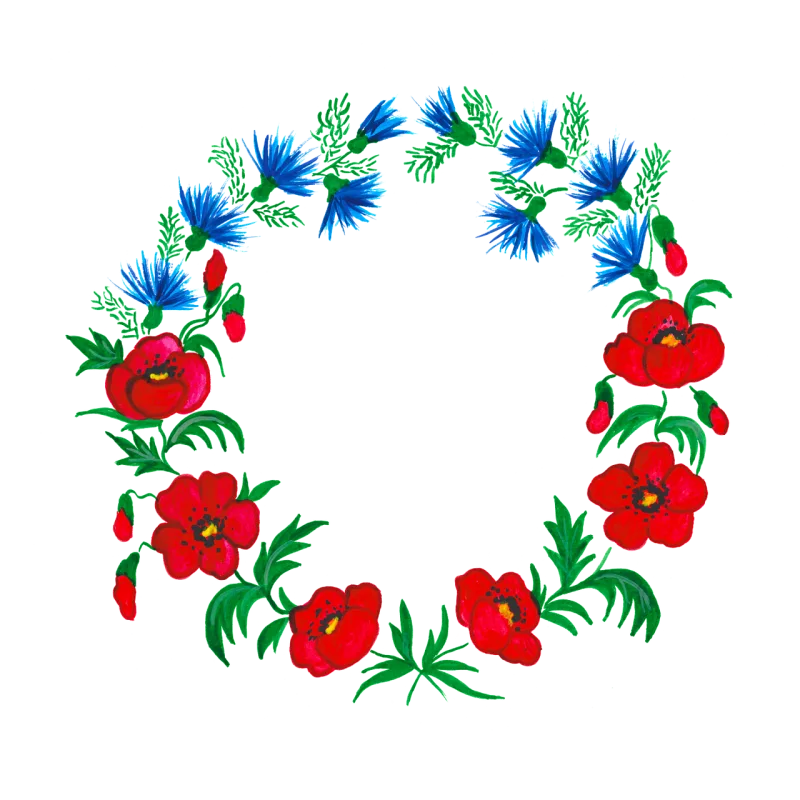 Poppies Poppy Cornflower Stickdatei – Blumen