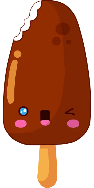 Kawaii Ice cream Popsicle Stickdatei