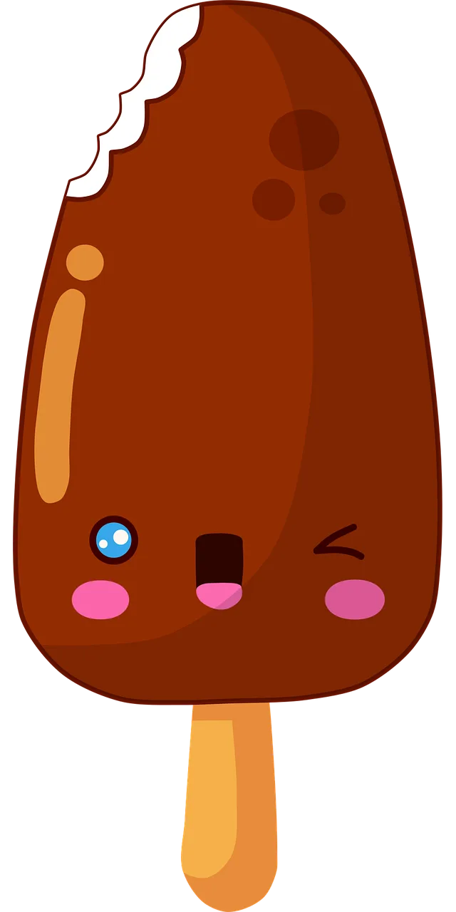Kawaii Ice cream Popsicle Stickdatei – Essen & Trinken