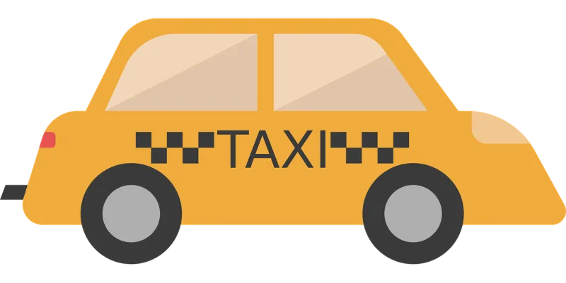 Taxi Car Transportation Stickdatei – Fahrzeuge