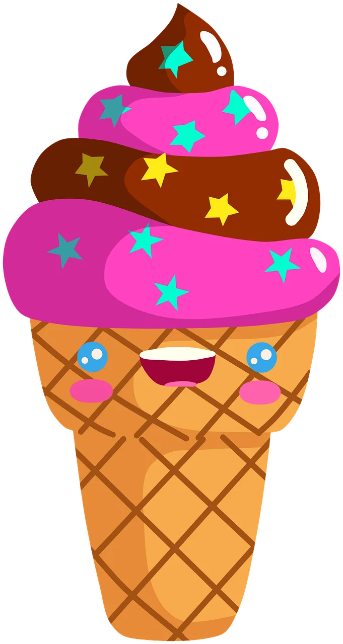 Ice cream Sweet Face Stickdatei – Essen & Trinken