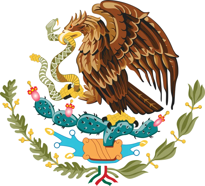 Mexico Emblem Eagle Stickdatei – Natur