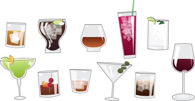 Drinks Alcohol Wine Stickdatei – Essen & Trinken