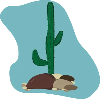 Cactus Illustration Vector Stickdatei – Natur