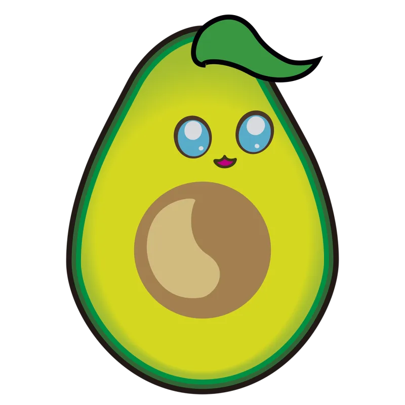 Avocado Expensive Smile Stickdatei – Essen & Trinken