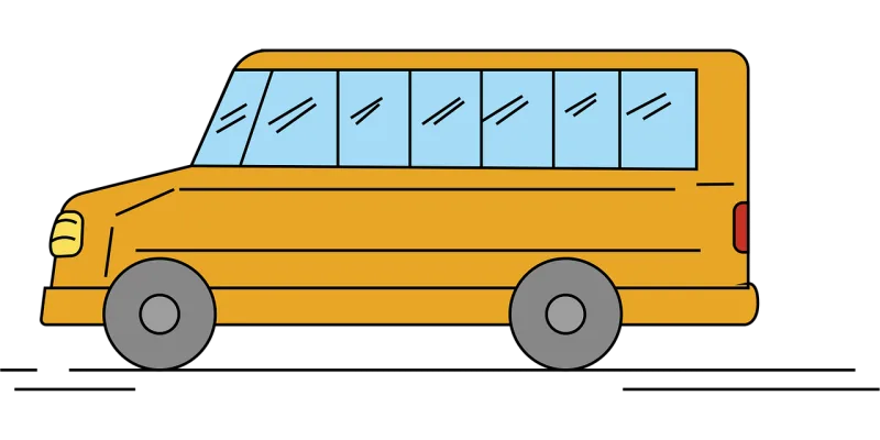 Bus School bus School Stickdatei – Fahrzeuge