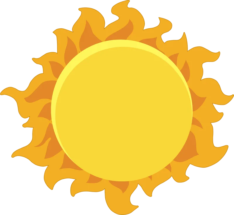 Sun Sun rays Sunshine Stickdatei – Natur