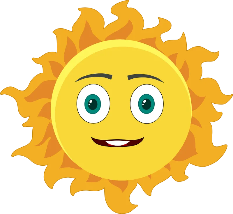 Sun Face Nature Stickdatei – Natur