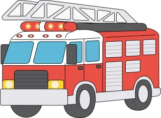 Fire truck Firefighter Emergency vehicle Stickdatei
