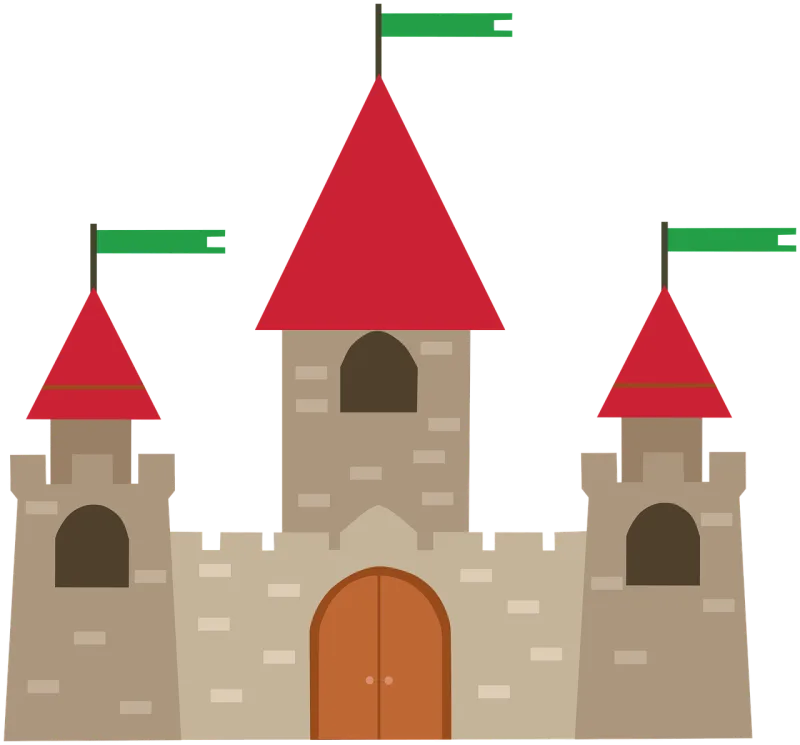 Castle Fortress Building Stickdatei – Kinder