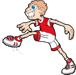 Football player Boy Athlete Stickdatei