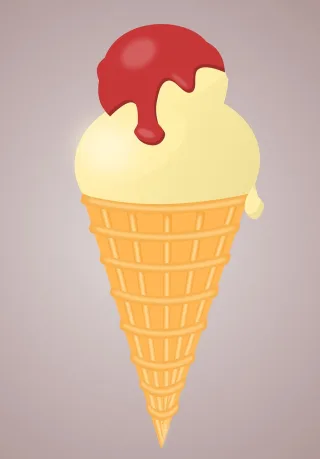 Ice cream Cone Dessert Stickdatei