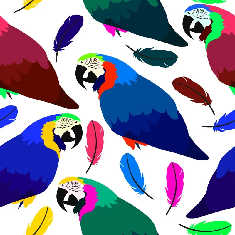 Parrot Feather Background Stickdatei – Natur