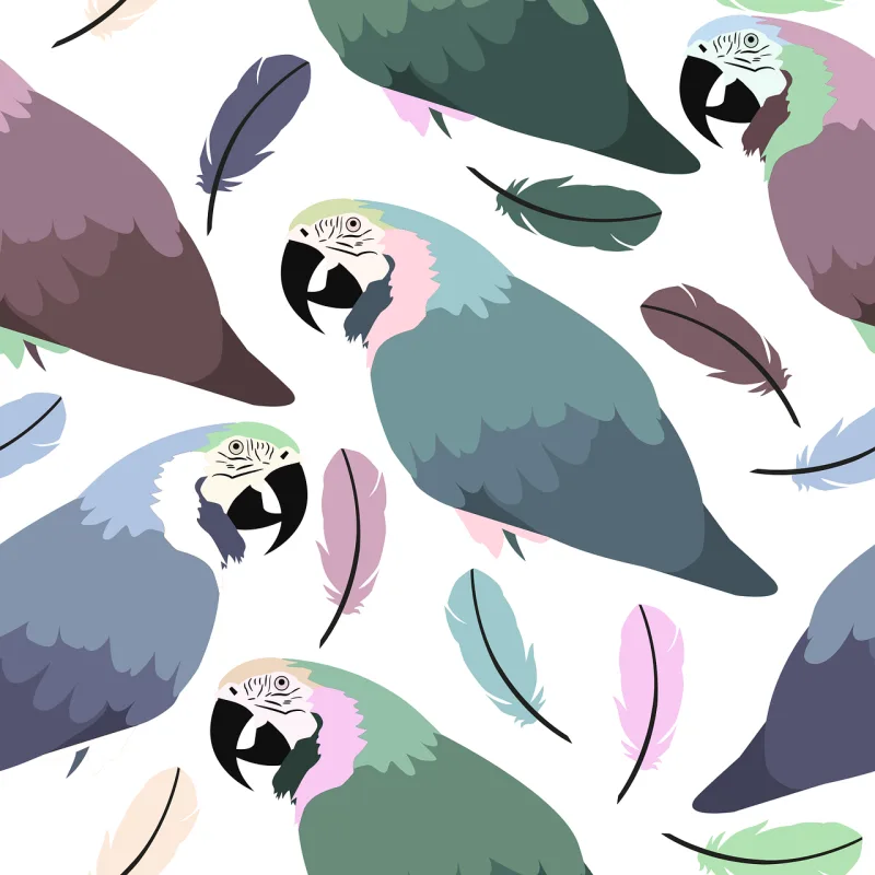 Parrot Feather Background Stickdatei – Natur