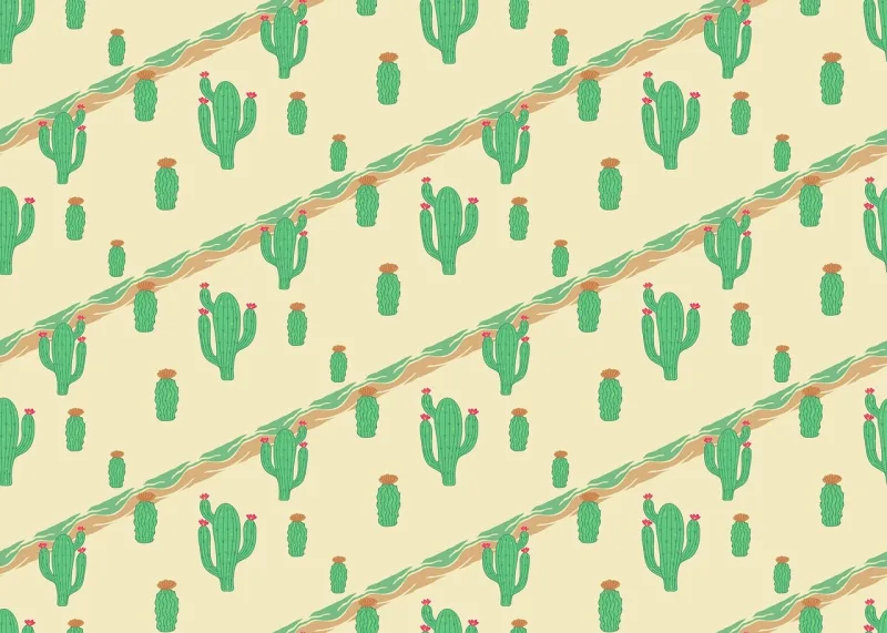 Cactus Desert Cacti Stickdatei – Natur