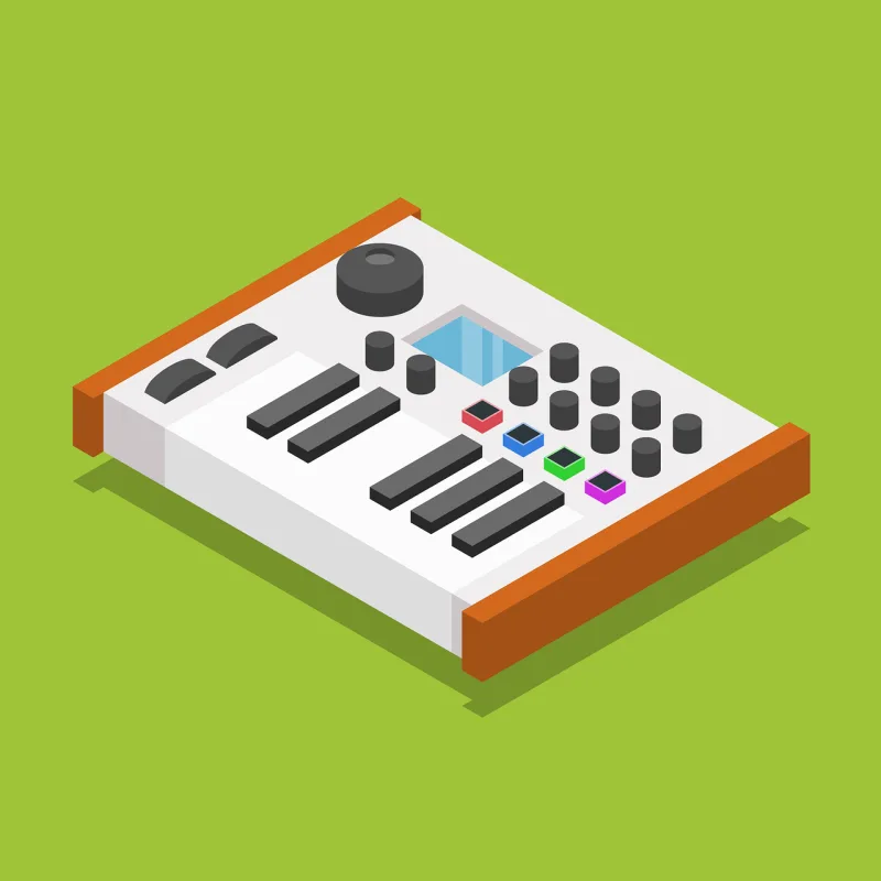 Midi keyboard Synthesizer Music Stickdatei – Musik