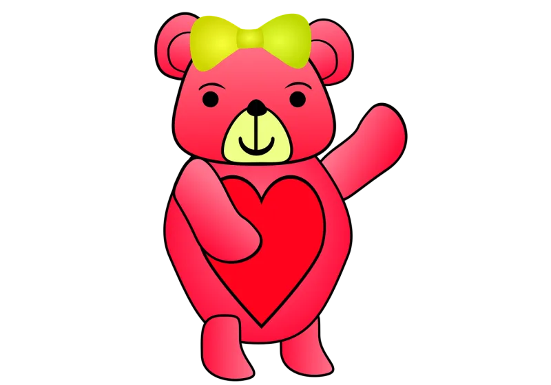Teddy bear Animal Cute Stickdatei – Kinder
