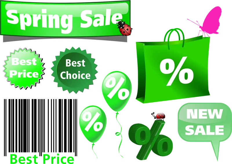 Winter sales Sale Icon set Stickdatei – Kinder