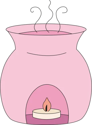Chimney Candle Flame Stickdatei