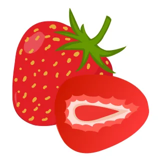Strawberry Fruit Berry Stickdatei