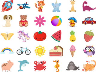 Animals Cut out Collection Stickdatei
