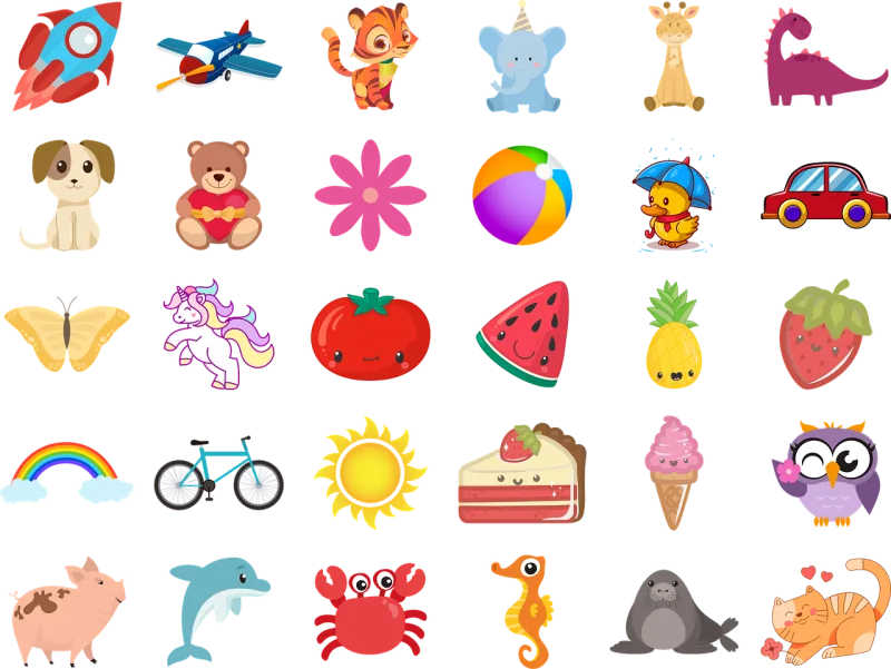 Animals Cut out Collection Stickdatei – Kinder