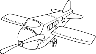 Airplane Plane Flying Stickdatei