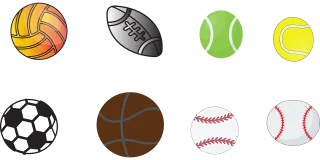 Balls Icon Collection Stickdatei