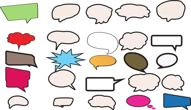 Speech balloons Chat Dialogue Stickdatei – Fahrzeuge