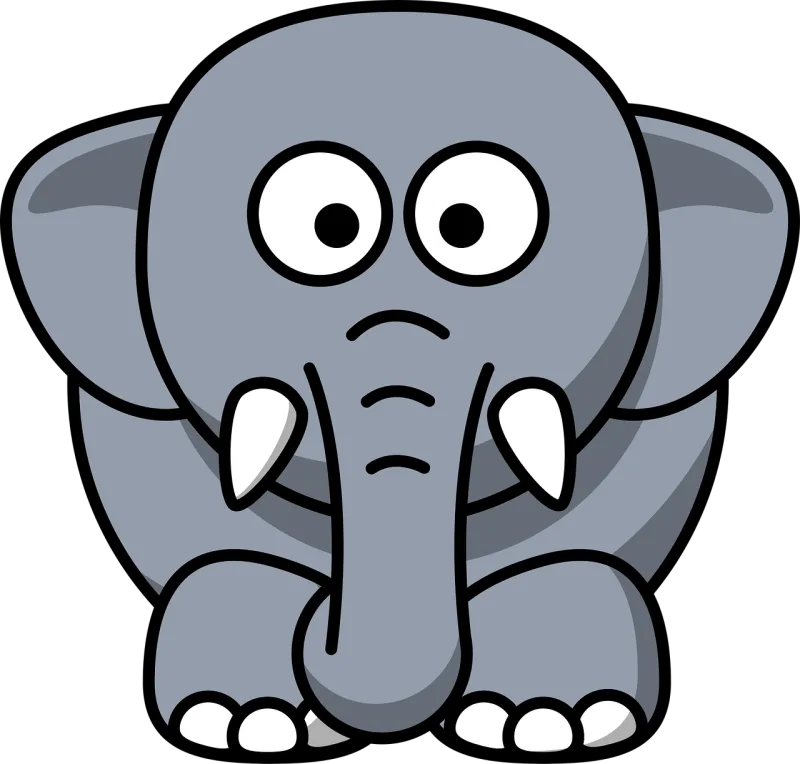 Elephant Animal Mammal Stickdatei – Tiere