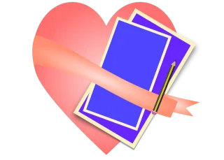 Heart Romantic Spend Stickdatei