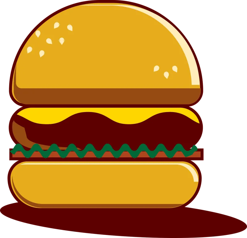 Burger Cheeseburger Food Stickdatei – Essen & Trinken