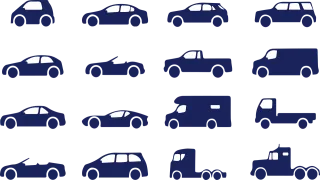 Vehicles Transportation Icons Stickdatei