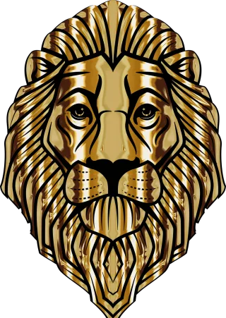 Lion Animal Head Stickdatei