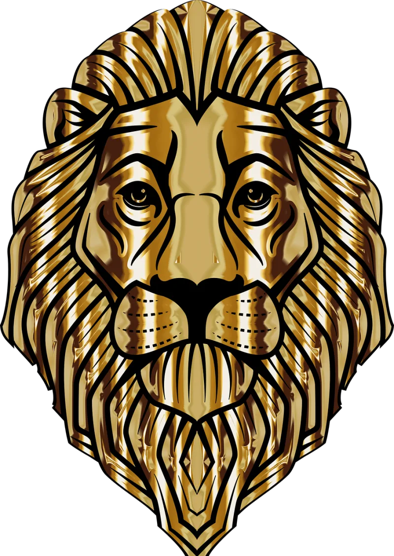Lion Animal Head Stickdatei – Tiere
