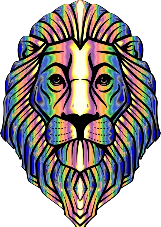 Lion Animal Head Stickdatei – Tiere